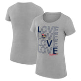 NHL Florida Panthers G-III 4Her by Carl Banks Women's Super-Slim Fit Lightweight Hockey Love T-Shirt