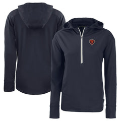 Cutter & Buck Women's Throwback Daybreak Eco Recycled Half-Zip Hoodie - Chicago Bears Hoodies