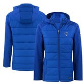 Cutter & Buck Women's Throwback Evoke Hybrid Eco Softshell Recycled Full-Zip Hoodie Jacket - Indianapolis Colts Hoodies