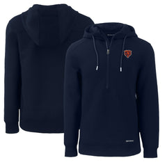 Cutter & Buck Throwback Roam Eco Half-Zip Recycled Pullover Hoodie - Chicago Bears Hoodies
