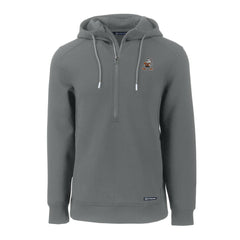 Cutter & Buck Throwback Roam Eco Half-Zip Recycled Pullover Hoodie - Cleveland Browns Hoodies