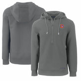 Cutter & Buck Throwback Roam Eco Half-Zip Recycled Pullover Hoodie - Denver Broncos Hoodies