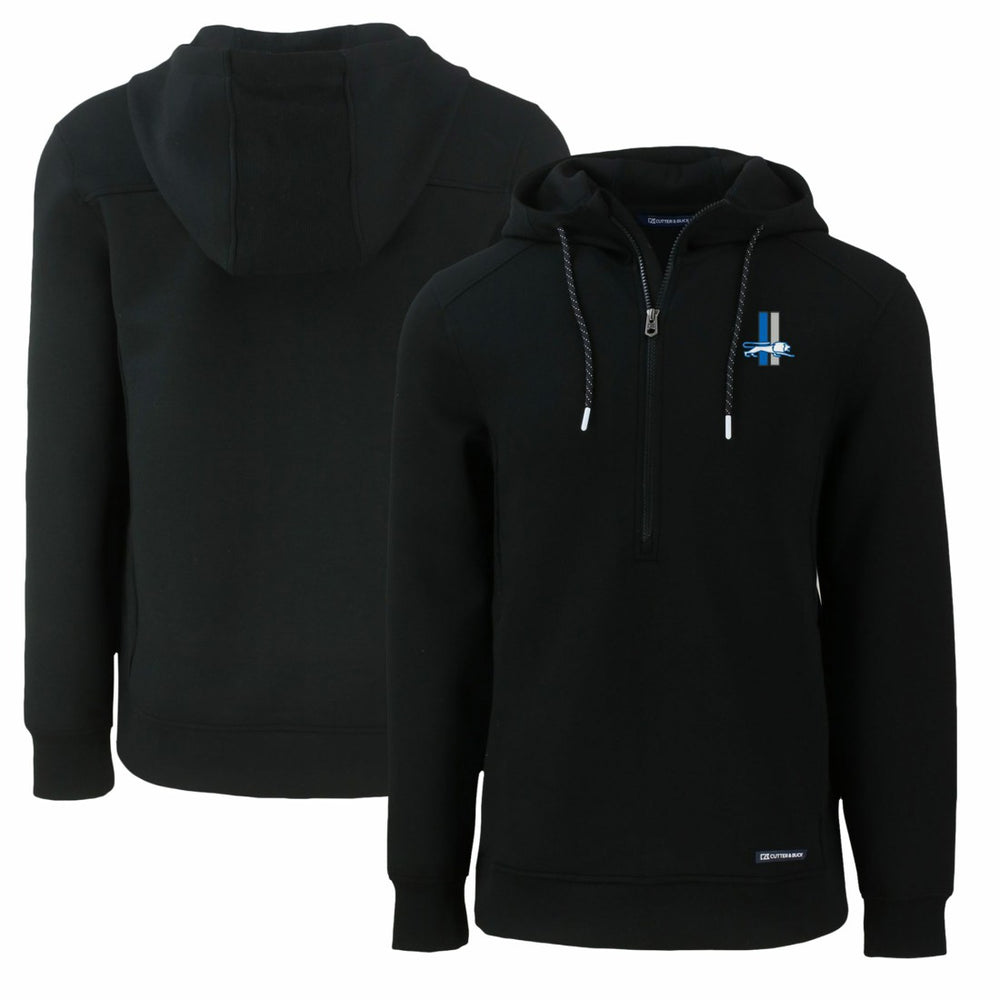 Cutter & Buck Throwback Roam Eco Half-Zip Recycled Pullover Hoodie - Detroit Lions Hoodies