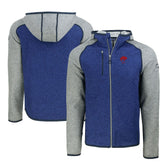 Cutter & Buck Throwback Mainsail Sweater-Knit Full-Zip Hoodie - Buffalo Bills Hoodies