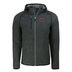 Cutter & Buck Throwback Mainsail Sweater-Knit Full-Zip Hoodie - Chicago Bears Hoodies