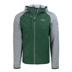 Cutter & Buck Throwback Mainsail Sweater-Knit Full-Zip Hoodie - New York Jets Hoodies