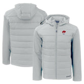 Cutter & Buck Throwback Evoke Hybrid Eco Softshell Recycled Full-Zip Hoodie Jacket - Buffalo Bills Hoodies