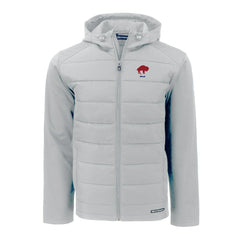 Cutter & Buck Throwback Evoke Hybrid Eco Softshell Recycled Full-Zip Hoodie Jacket - Buffalo Bills Hoodies