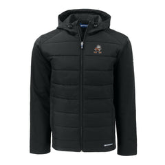 Cutter & Buck Throwback Evoke Hybrid Eco Softshell Recycled Full-Zip Hoodie Jacket - Cleveland Browns Hoodies