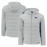 Cutter & Buck Throwback Evoke Hybrid Eco Softshell Recycled Full-Zip Hoodie Jacket - Seattle Seahawks Hoodies
