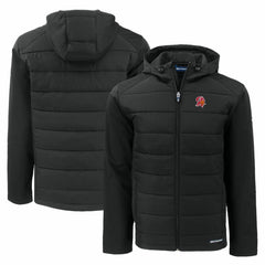 Cutter & Buck Throwback Evoke Hybrid Eco Softshell Recycled Full-Zip Hoodie Jacket - Tampa Bay Buccaneers Hoodies
