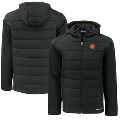 Cutter & Buck Throwback Big & Tall Evoke Hybrid Eco Softshell Recycled Full-Zip Jacket - Cincinnati Bengals Jackets