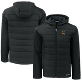 Cutter & Buck Throwback Big & Tall Evoke Hybrid Eco Softshell Recycled Full-Zip Hoodie - Pittsburgh Steelers Hoodies