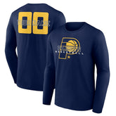 Indiana Pacers Stellar Personalized Name & Number Long Sleeve T-Shirt