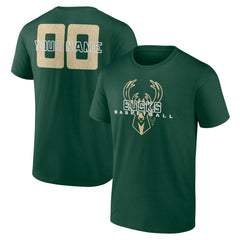 Milwaukee Bucks Stellar Personalized Name & Number T-Shirt