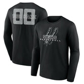 San Antonio Spurs Stellar Personalized Name & Number Long Sleeve T-Shirt