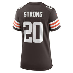 Pierre Strong Jr. Women's Team Game Jersey - Cleveland Browns Jerseys