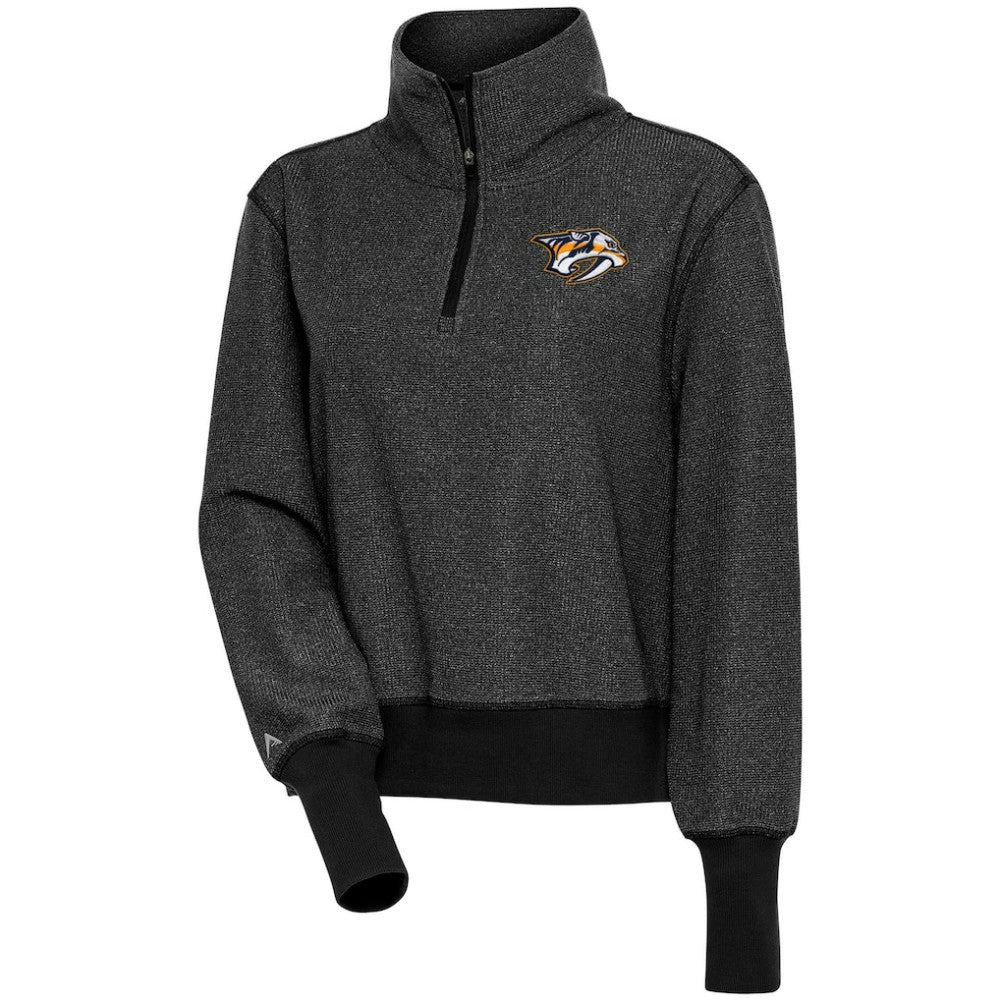 NHL Nashville Predators Antigua Women's Upgrade Half-Zip Pullover Top