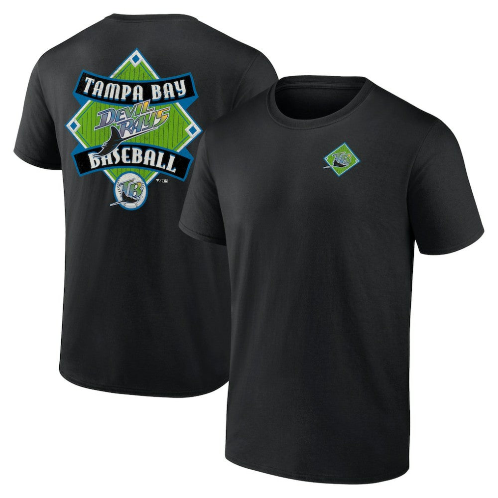 Black Tampa Bay Rays Profile Big & Tall Field Play T-Shirt