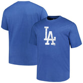Heather Royal Los Angeles Dodgers Profile Big & Tall Weathered Logo T-Shirt
