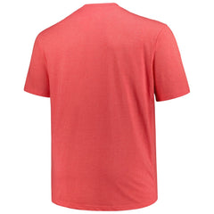 Heather Red Cincinnati Reds Profile Big & Tall Weathered Logo T-Shirt