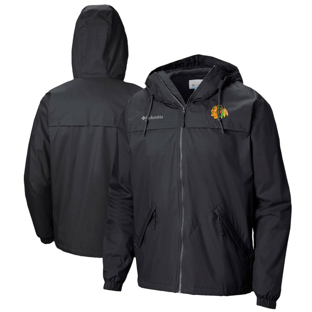 NHL Chicago Blackhawks Columbia Oroville Creek Lightweight Full-Zip Windbreaker Jacket