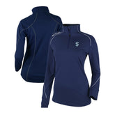NHL Seattle Kraken Columbia Women's Omni-Wick Shotgun 2.0 Quarter-Zip Pullover Top