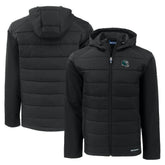 Cutter & Buck Helmet Evoke Hybrid Eco Softshell Recycled Full-Zip Hoodie Jacket - Philadelphia Eagles Hoodies