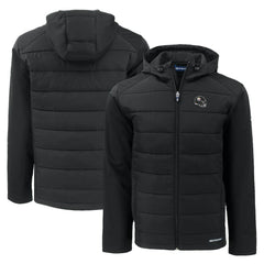 Cutter & Buck Helmet Evoke Hybrid Eco Softshell Recycled Full-Zip Hoodie Jacket - Pittsburgh Steelers Hoodies