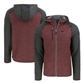 Cutter & Buck Helmet Mainsail Sweater-Knit Full-Zip Hoodie - Washington Commanders Hoodies