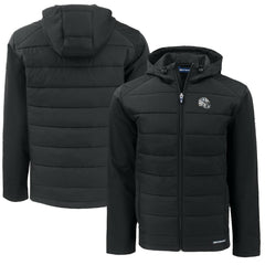Cutter & Buck Helmet Big & Tall Evoke Hybrid Eco Softshell Recycled Full-Zip Hoodie Jacket - Indianapolis Colts Hoodies