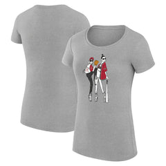 Heather Gray Arizona Diamondbacks G-III 4Her by Carl Banks Women's Super-Slim Fit Lightweight Baseball Girls T-Shirt