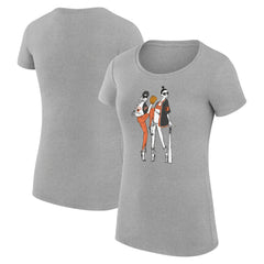 Heather Gray Baltimore Orioles G-III 4Her by Carl Banks Women's Super-Slim Fit Lightweight Baseball Girls T-Shirt