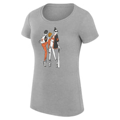 Heather Gray Baltimore Orioles G-III 4Her by Carl Banks Women's Super-Slim Fit Lightweight Baseball Girls T-Shirt