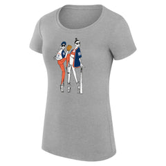 Heather Gray Detroit Tigers G-III 4Her by Carl Banks Women's Super-Slim Fit Lightweight Baseball Girls T-Shirt