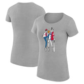 Heather Gray Philadelphia Phillies G-III 4Her by Carl Banks Women's Super-Slim Fit Lightweight Baseball Girls T-Shirt