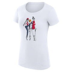 White Washington Nationals G-III 4Her by Carl Banks Women's Super-Slim Fit Lightweight Baseball Girls T-Shirt