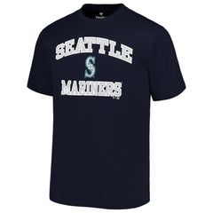 Navy Seattle Mariners Profile Big & Tall Heart & Soul T-Shirt