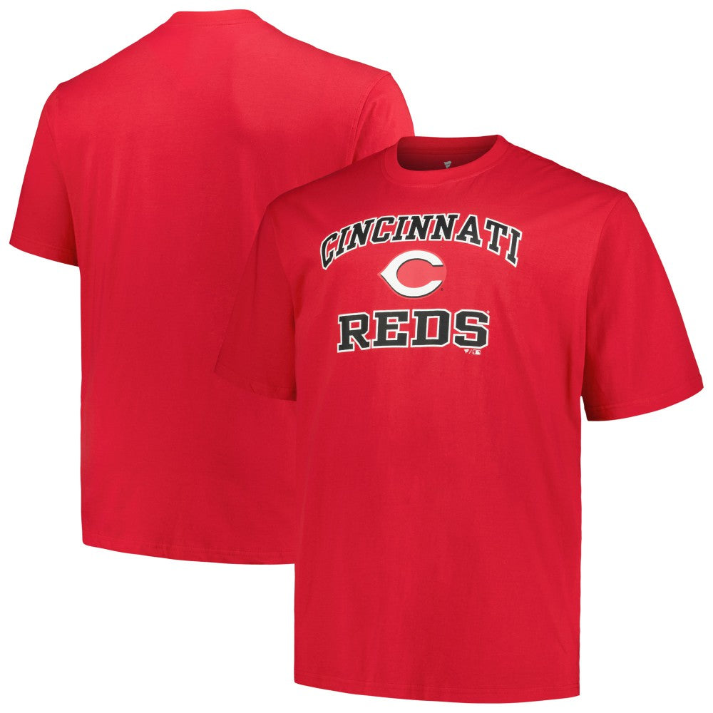 Red Cincinnati Reds Profile Big & Tall Heart & Soul T-Shirt