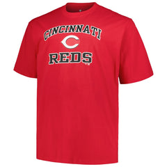 Red Cincinnati Reds Profile Big & Tall Heart & Soul T-Shirt