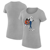 NHL Edmonton Oilers G-III 4Her by Carl Banks Women's Super-Slim Fit Lightweight Hockey Girls T-Shirt