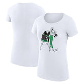 NHL Dallas Stars G-III 4Her by Carl Banks Women's Super-Slim Fit Lightweight Hockey Girls T-Shirt