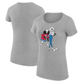 NHL New York Rangers G-III 4Her by Carl Banks Women's Super-Slim Fit Lightweight Hockey Girls T-Shirt