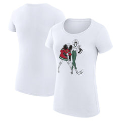 NHL Minnesota Wild G-III 4Her by Carl Banks Women's Super-Slim Fit Lightweight Hockey Girls T-Shirt