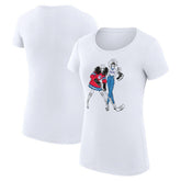NHL New York Rangers G-III 4Her by Carl Banks Women's Super-Slim Fit Lightweight Hockey Girls T-Shirt