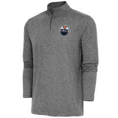 NHL Edmonton Oilers Antigua Hunk Quarter-Zip Pullover Top
