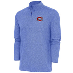 NHL Montreal Canadiens Antigua Hunk Quarter-Zip Pullover Top
