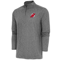 NHL New Jersey Devils Antigua Hunk Quarter-Zip Pullover Top