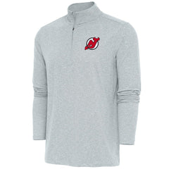 NHL New Jersey Devils Antigua Hunk Quarter-Zip Pullover Top