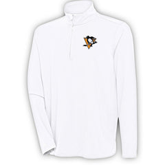 NHL Pittsburgh Penguins Antigua Hunk Quarter-Zip Pullover Top